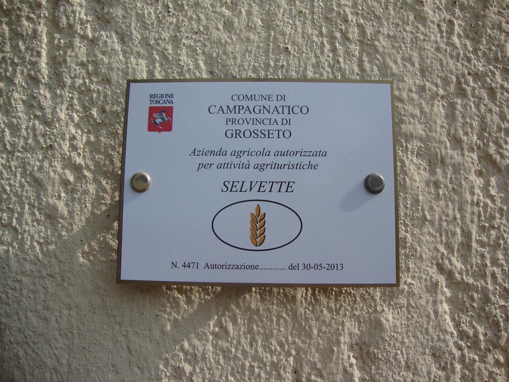 Agriturismo Podere Selvette Campagnatico Zewnętrze zdjęcie